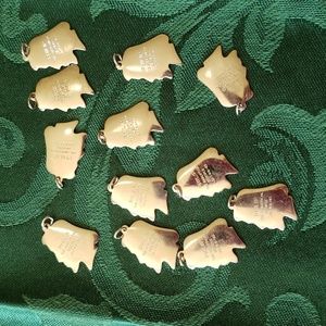 Charms deciples silver tone